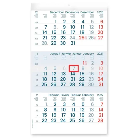 3-Maandskalender 2027 INNI Manager – afbeelding 1
