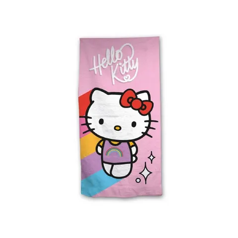 Hello Kitty strandlaken polyester 70 x 140 cm – afbeelding 1