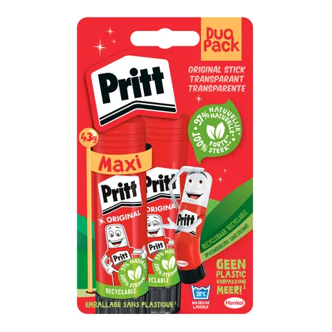 Lijmstift Pritt Stick Original 43gr blister – afbeelding 1
