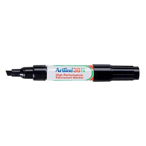Viltstift Artline 30 schuin 2-5mm zwart – afbeelding 1