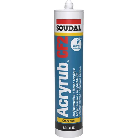 Soudal acryrub CF 2 Wit 310ml – afbeelding 1