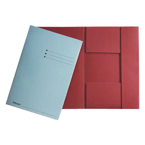 Esselte Manilla 3-klepsmap - A4 - 50 stuks - Rood – afbeelding 1