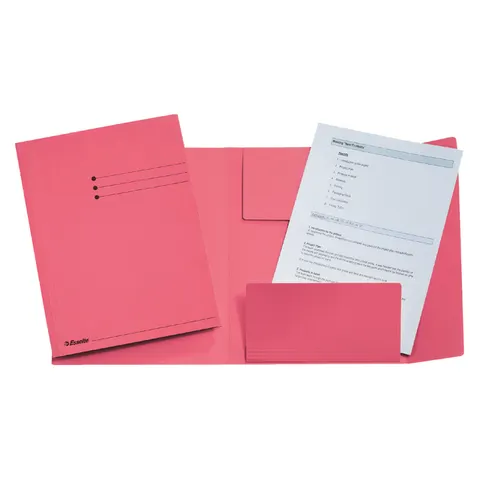 Esselte dossiermap roze formaat folio – afbeelding 1