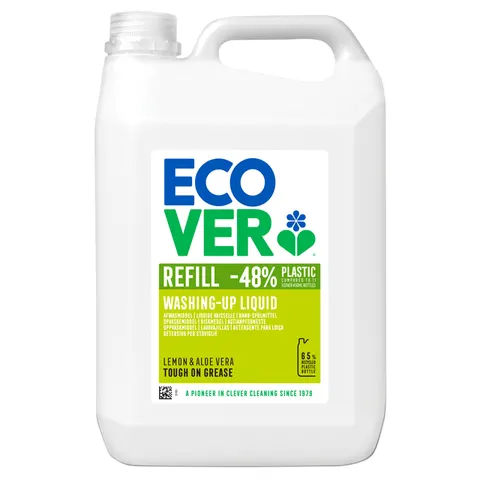 Afwasmiddel Ecover citroen & aloë vera navulling 5L – afbeelding 1