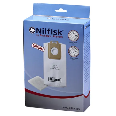 Stofzuigerzak Nilfisk Select 4 stuks – afbeelding 1