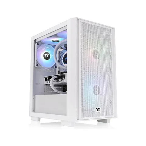 Thermaltake Versa H16 TG ARGB Micro Tower Wit – afbeelding 1