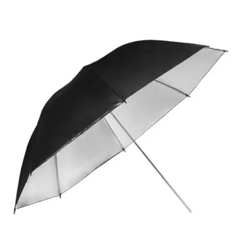 GlareOne Parasolka fotograficzna srebrna odbijająca 100 cm – zdjęcie 1