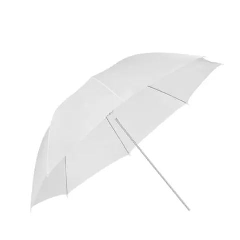 GlareOne Parasolka transparentna, biała, 90cm – zdjęcie 1