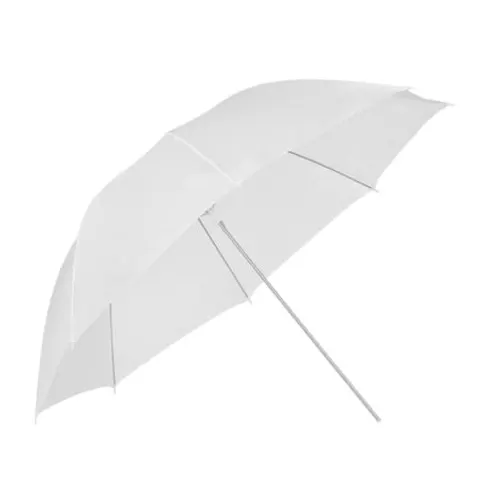 GlareOne Parasolka transparentna, biała, 100cm – zdjęcie 1