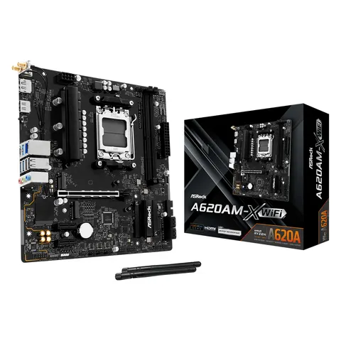 Asrock A620AM-X WiFi AMD A620A Socket AM5 micro ATX – image 1