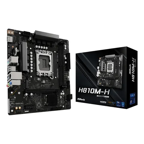 Asrock H810M-H – Schwarz – Bild 1