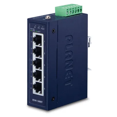 PLANET Industrial 5-Port 10/100TX Compact Ethernet Switch – Bild 1