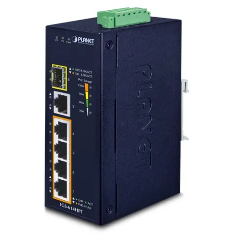 PLANET IGS-614HPT network switch Unmanaged Gigabit Ethernet – image 1