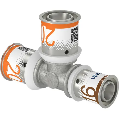 Uponor S-Press Plus T-Stuk - 20 x 20 x 16 mm pers – afbeelding 1