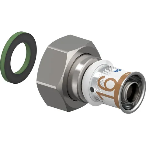 Uponor S-Press Plus pers-schroefverbinding 3/4"x16mm – afbeelding 1