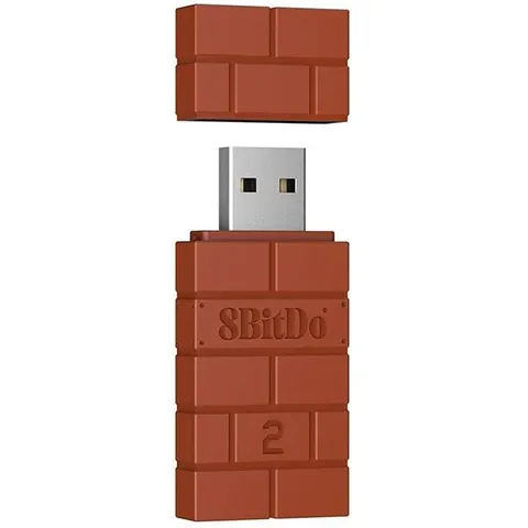 8BitDo USB Wireless Adapter 2-Bruin (Diversen) Nieuw – afbeelding 1