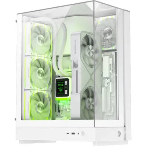 GameMax T20 WH Midi Tower Wit – afbeelding 1