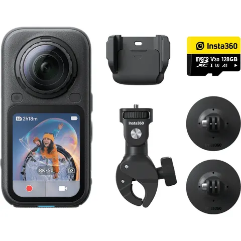 Insta 360 - X6 Motorcycle Bundle - Actioncam - Videocamera – afbeelding 1