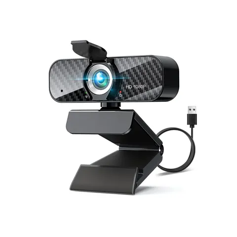 Full HD 1080p-webcam met ingebouwde microfoon – afbeelding 1