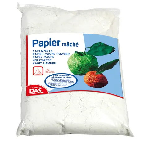 Papier-maché DAS poeder 1000 gram wit – afbeelding 1
