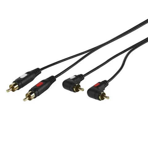 VIVANCO Cinch Winkel Kabel, 1,5m – Bild 1