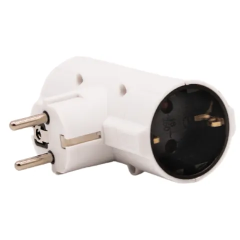 Zilver Elektronica Dubbele stekker – afbeelding 1