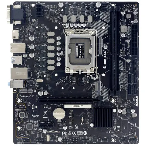 Placa Base Micro ATX Intel H610 LGA 1700 - BIOSTAR – imagen 1