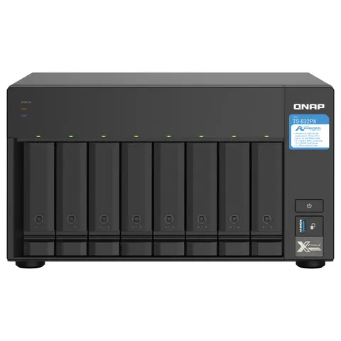 QNAP TS-832PX – Schwarz – Bild 1