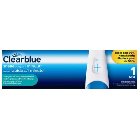 Zwangerschapstest Clearblue snel – afbeelding 1