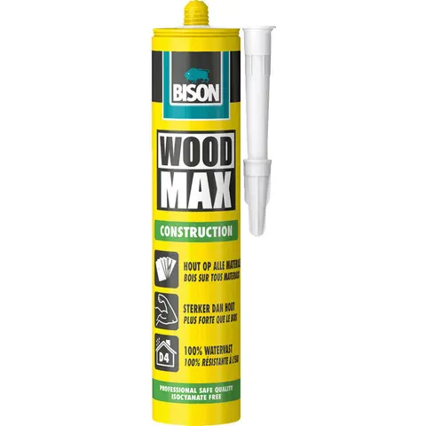 Bison Wood Max houtlijm 380gr – afbeelding 1