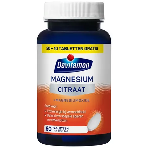 Magnesium Citraat Davitamon 60 stuks – afbeelding 1