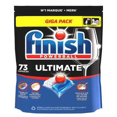 Vaatwastabletten Finish Ultimate Regular 73 stuks – afbeelding 1