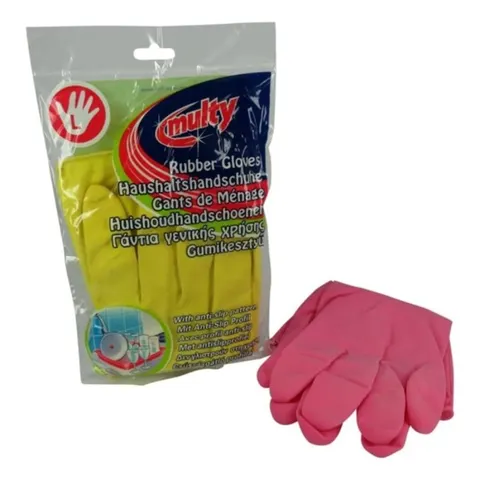 Huishoudhandschoen Multy latex Large assorti – afbeelding 1