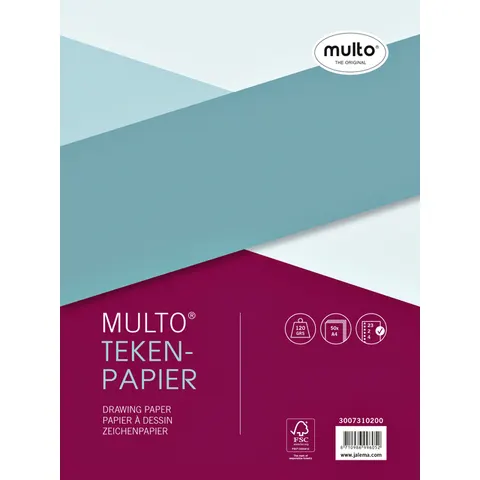 Interieur Multo tekenpapier A4 23-rings 50 vel – afbeelding 1