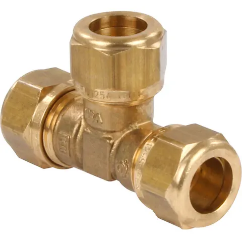 VSH messing knel T-stuk 12mm – afbeelding 1