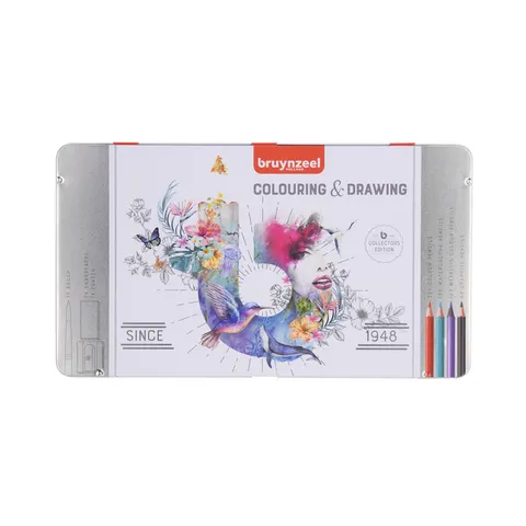 Bruynzeel Kleur- en tekenset 70 delig – afbeelding 1