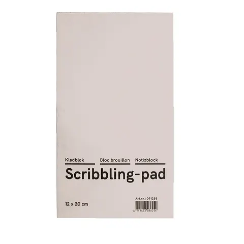 Kladblok Qbasic 12x20cm 150vel 45gr – afbeelding 1