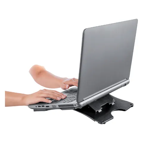 Laptopstandaard Quantore verstelbaar antraciet – afbeelding 1