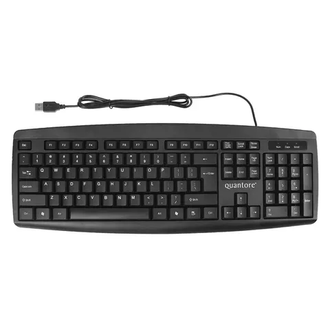 Toetsenbord Quantore QWERTY zwart – afbeelding 1