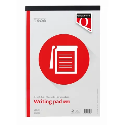 Schrijfblok Quantore A4 gelinieerd – afbeelding 1