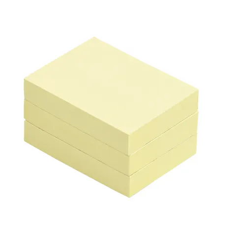Memoblok Quantore 38x51mm geel 3 stuks – afbeelding 1
