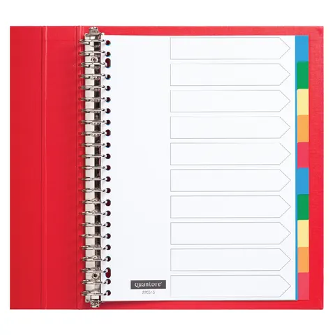 Tabbladen Quantore 23-gaats 10-delig assorti tabs PP – afbeelding 1
