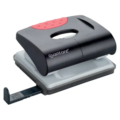 Perforator Quantore basis 2-gaats 20vel zwart – afbeelding 1