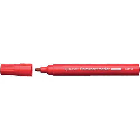 Permanent marker Quantore rond 1-1.5mm rood – afbeelding 1