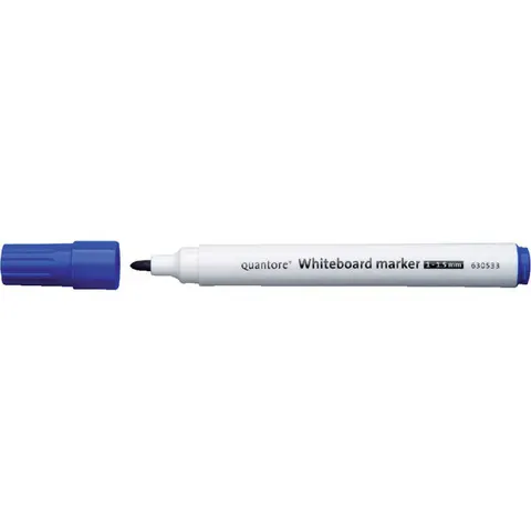 Whiteboardstift Quantore Rond 1-1.5MM Blauw – afbeelding 1