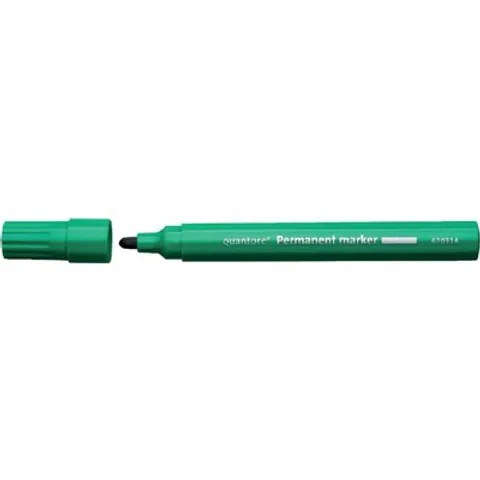 Permanent marker Quantore rond 1-1.5mm groen – afbeelding 1