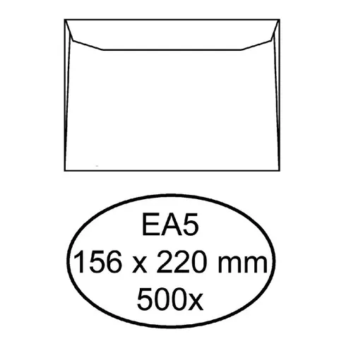 Envelop Quantore bank EA5 156x220mm wit 500 stuks – afbeelding 1