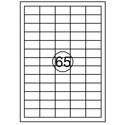 QUANTORE Printeretiketten 38mmx21.2mm – afbeelding 1