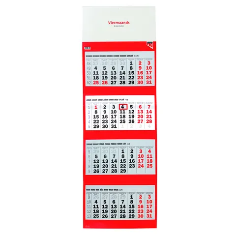 4-Maandskalender 2027 Quantore – afbeelding 1