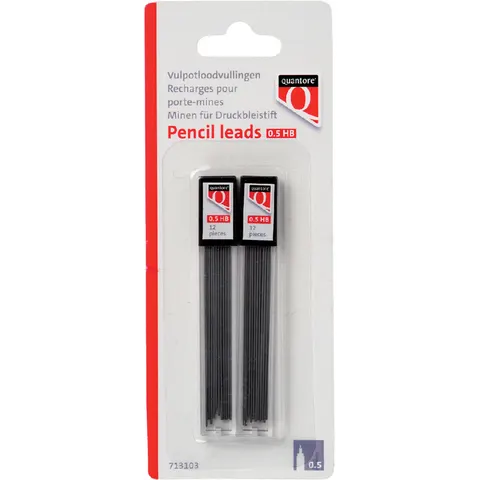 Potloodstift Quantore 0.5mm HB 24 stuks – afbeelding 1